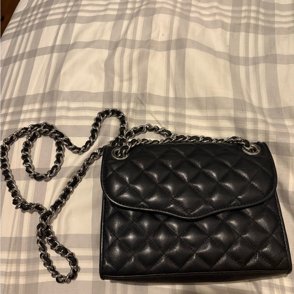 Rebecca Minkoff Black Quilted Chain Crossbody